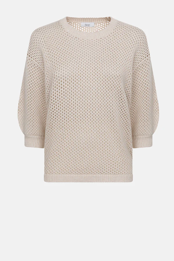 Pull Laurent Crochet Beige - Image 1