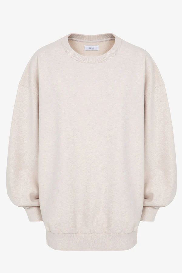 Sweat-shirt Oversize Ulla Ivoire - Image 1